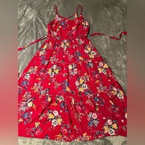 Torrid maxi floral dress size 0